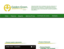 Tablet Screenshot of goldengreen.cl